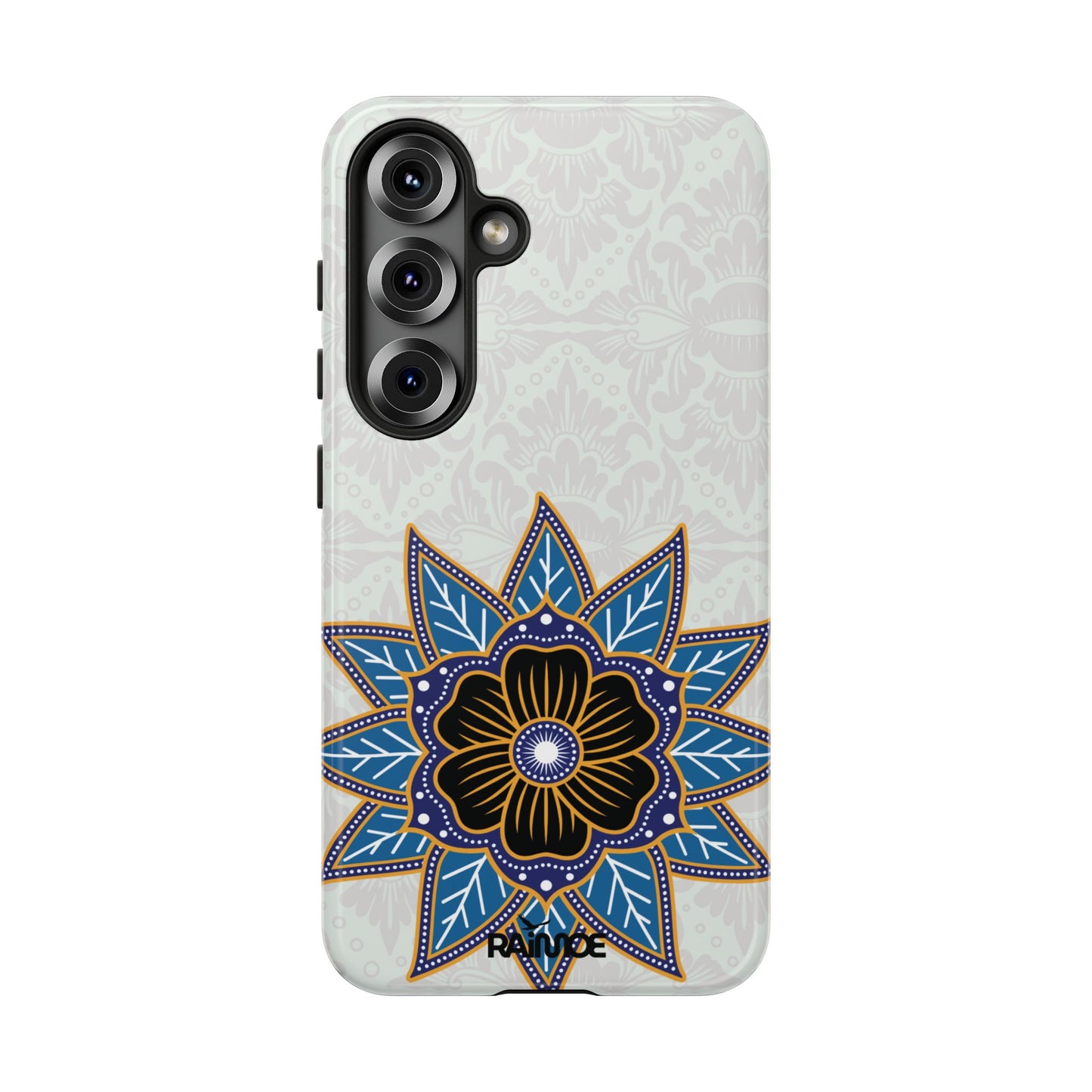 Blue Bloom - Funda resistente para Samsung Galaxy (brillante)