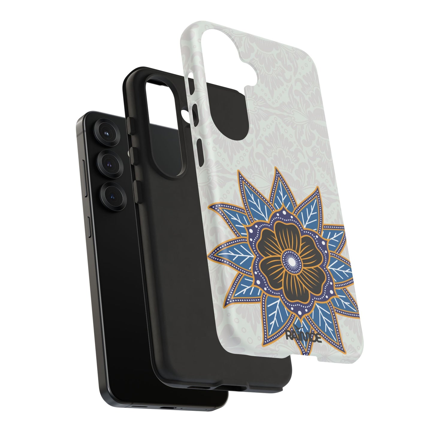 Funda resistente Blue Bloom para Samsung Galaxy (mate)