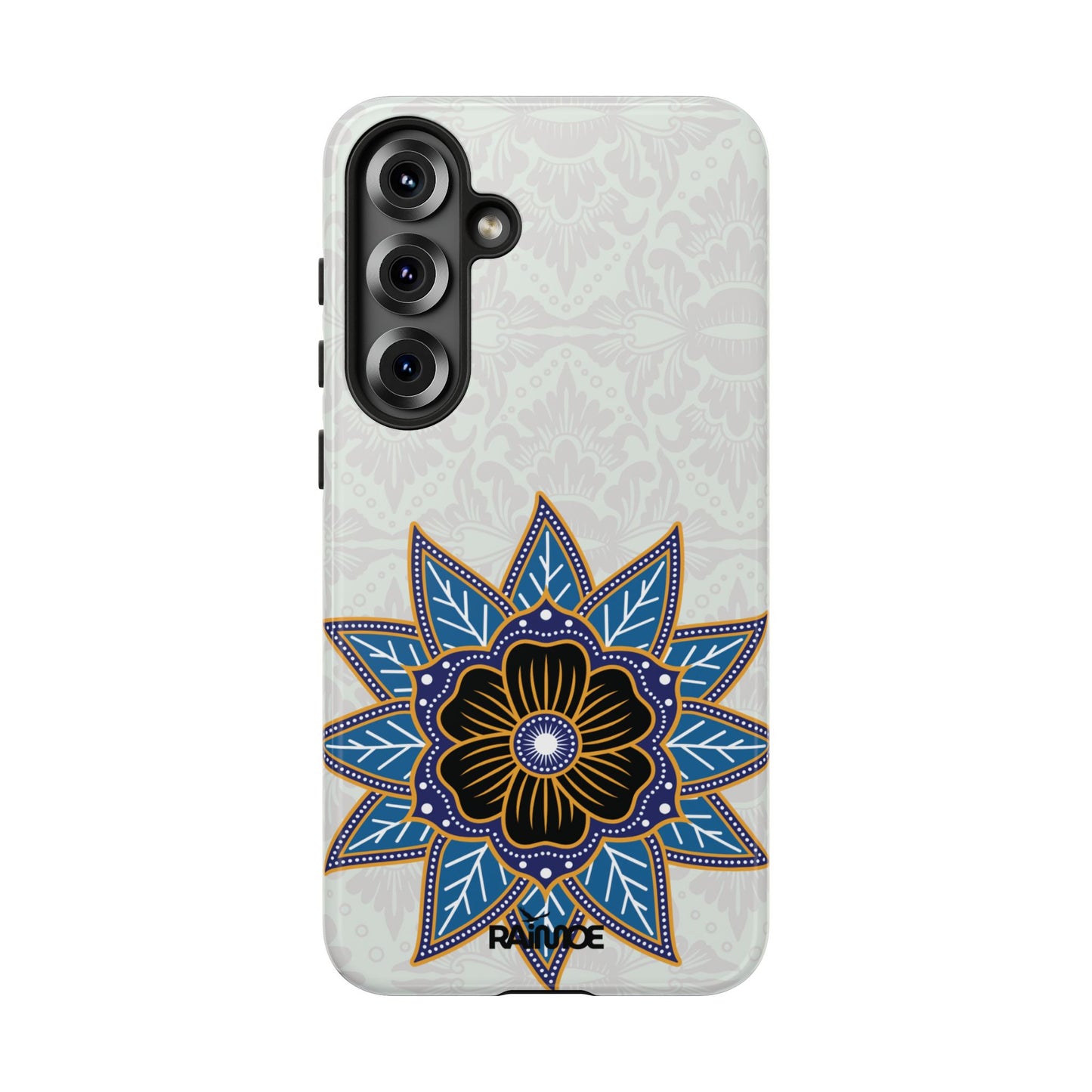 Blue Bloom - Funda resistente para Samsung Galaxy (brillante)