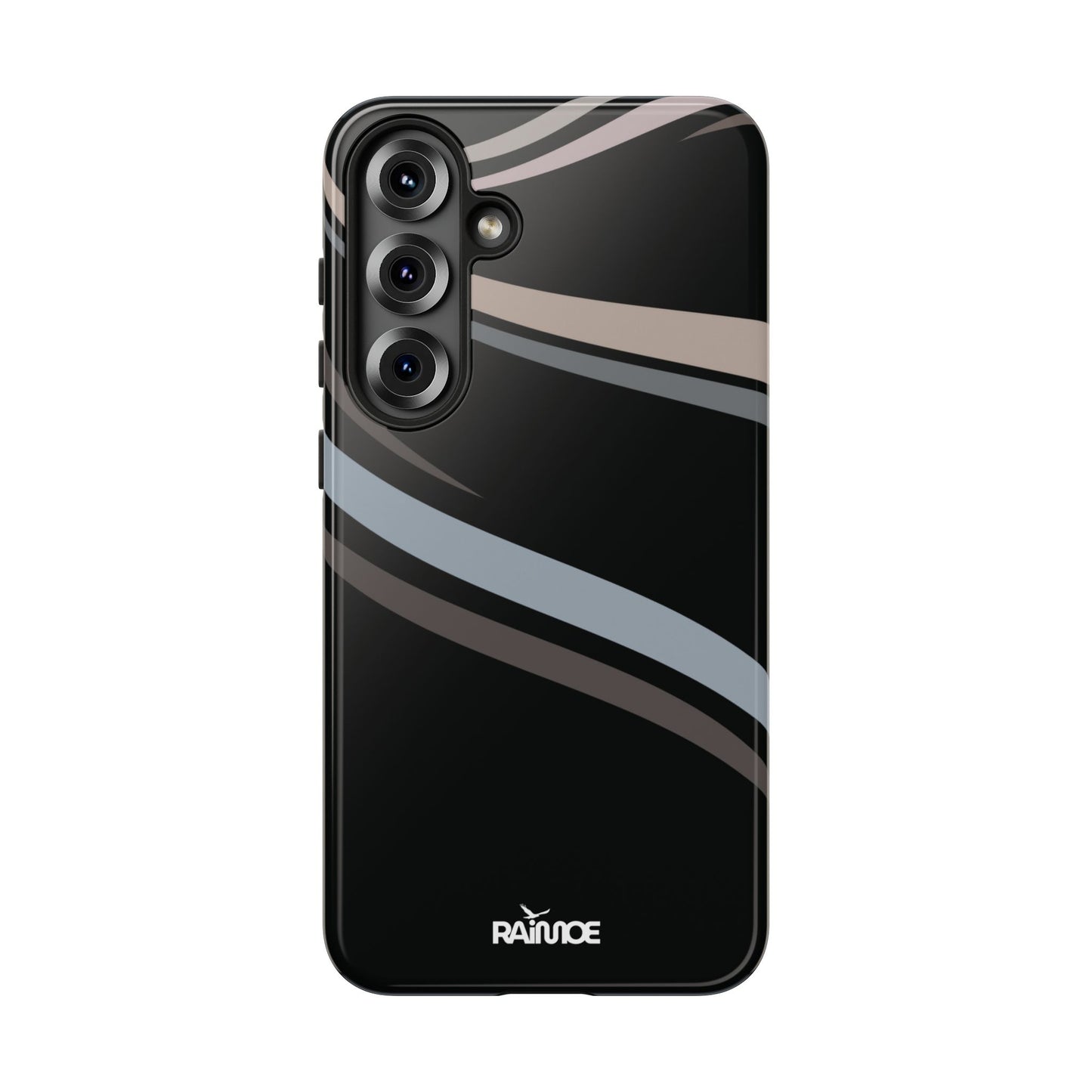 Funda rígida brillante para Samsung Galaxy con líneas onduladas