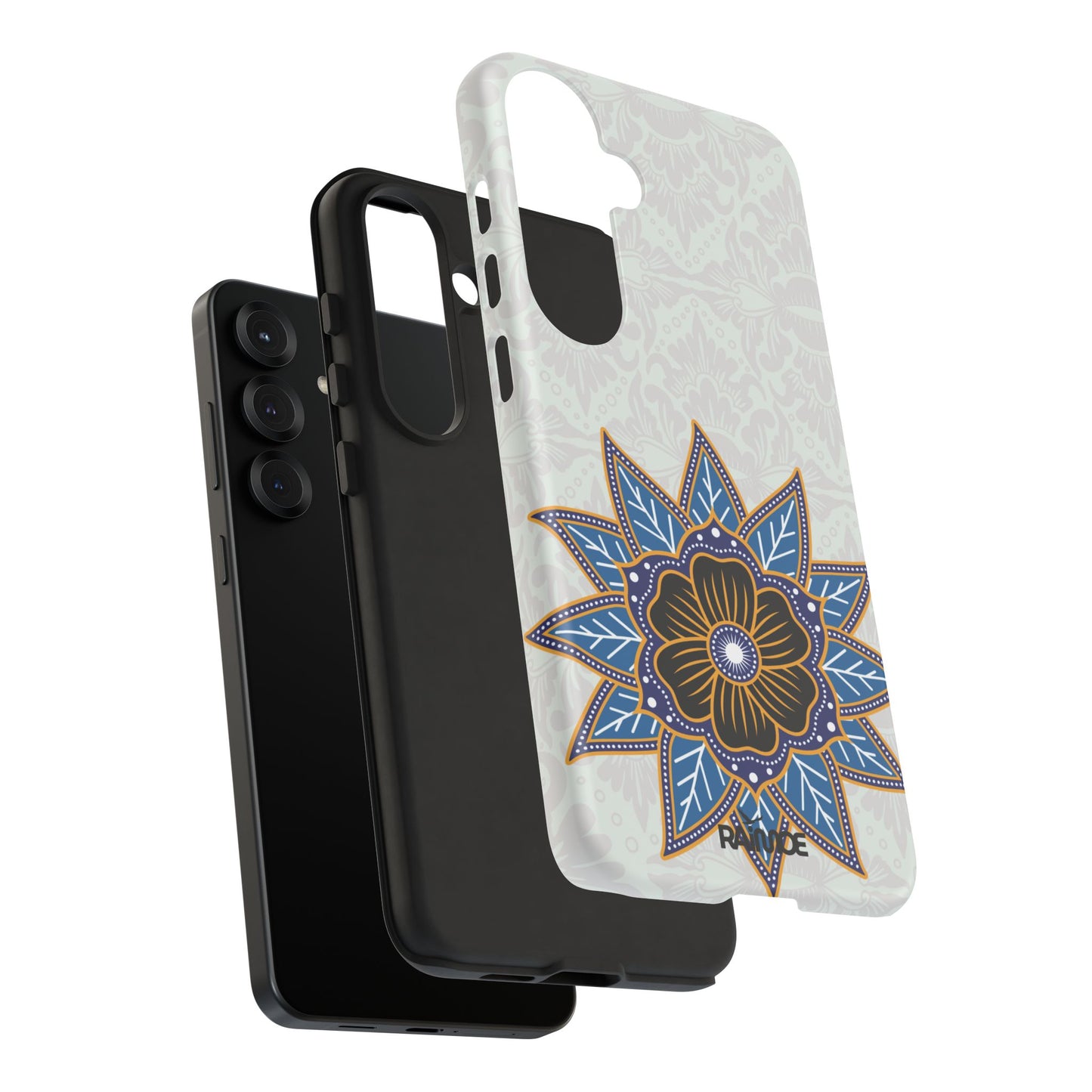 Funda resistente Blue Bloom para Samsung Galaxy (mate)