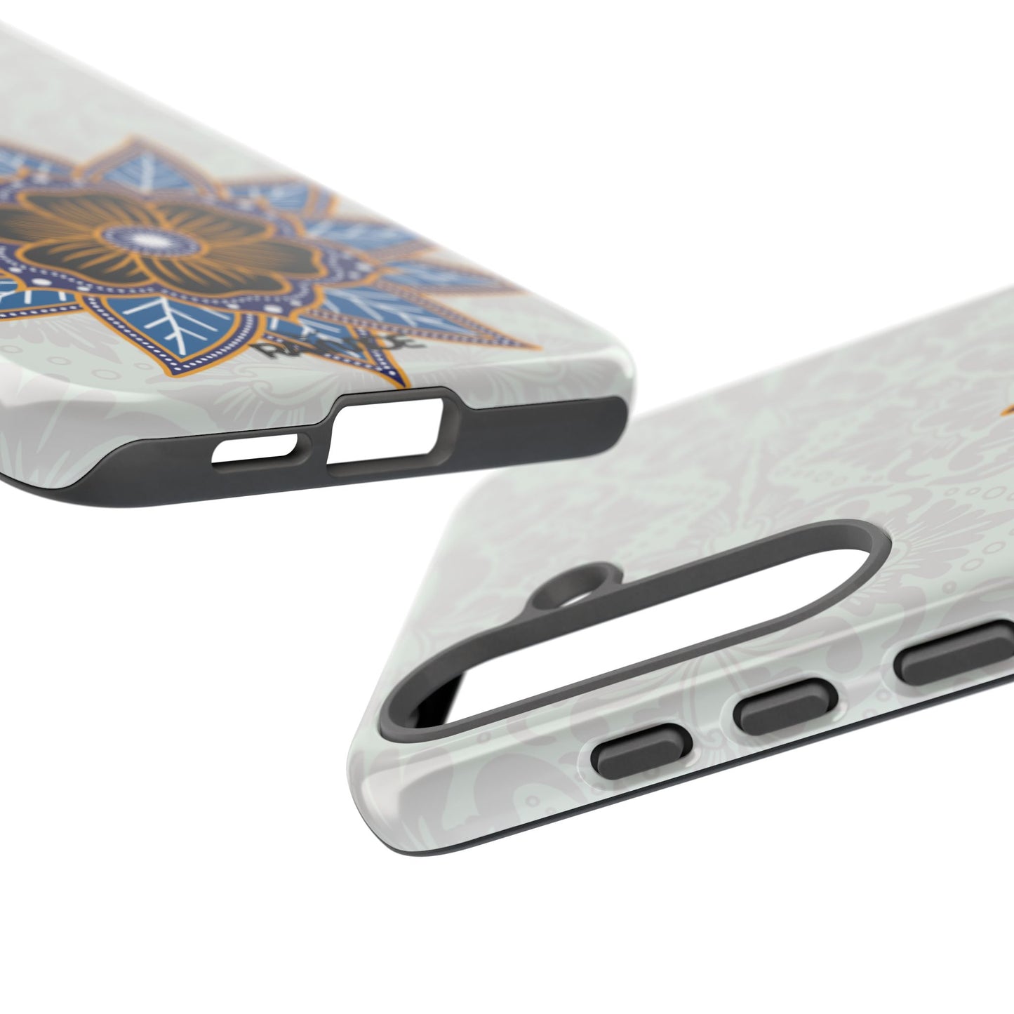 Blue Bloom - Funda resistente para Samsung Galaxy (brillante)