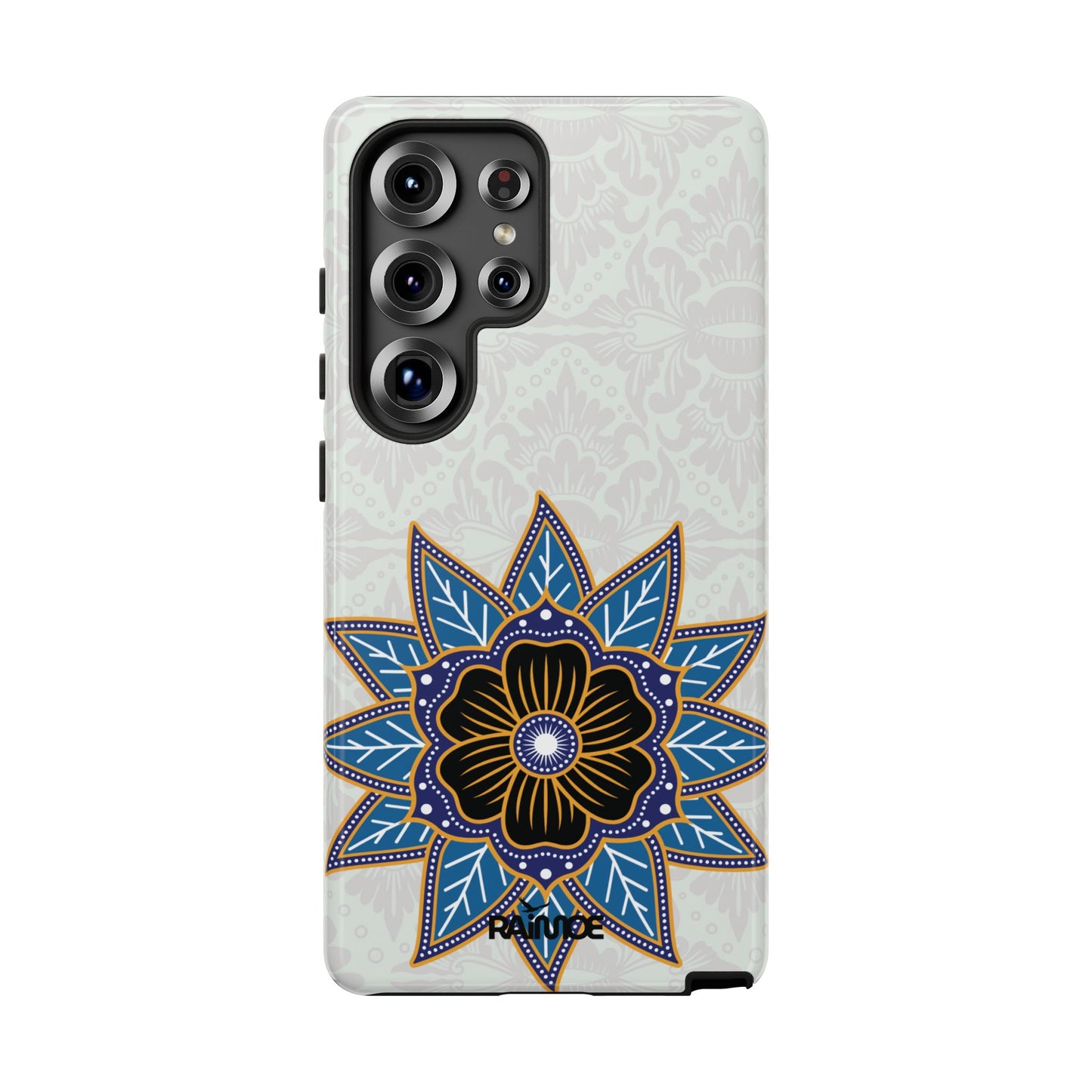 Blue Bloom - Funda resistente para Samsung Galaxy (brillante)