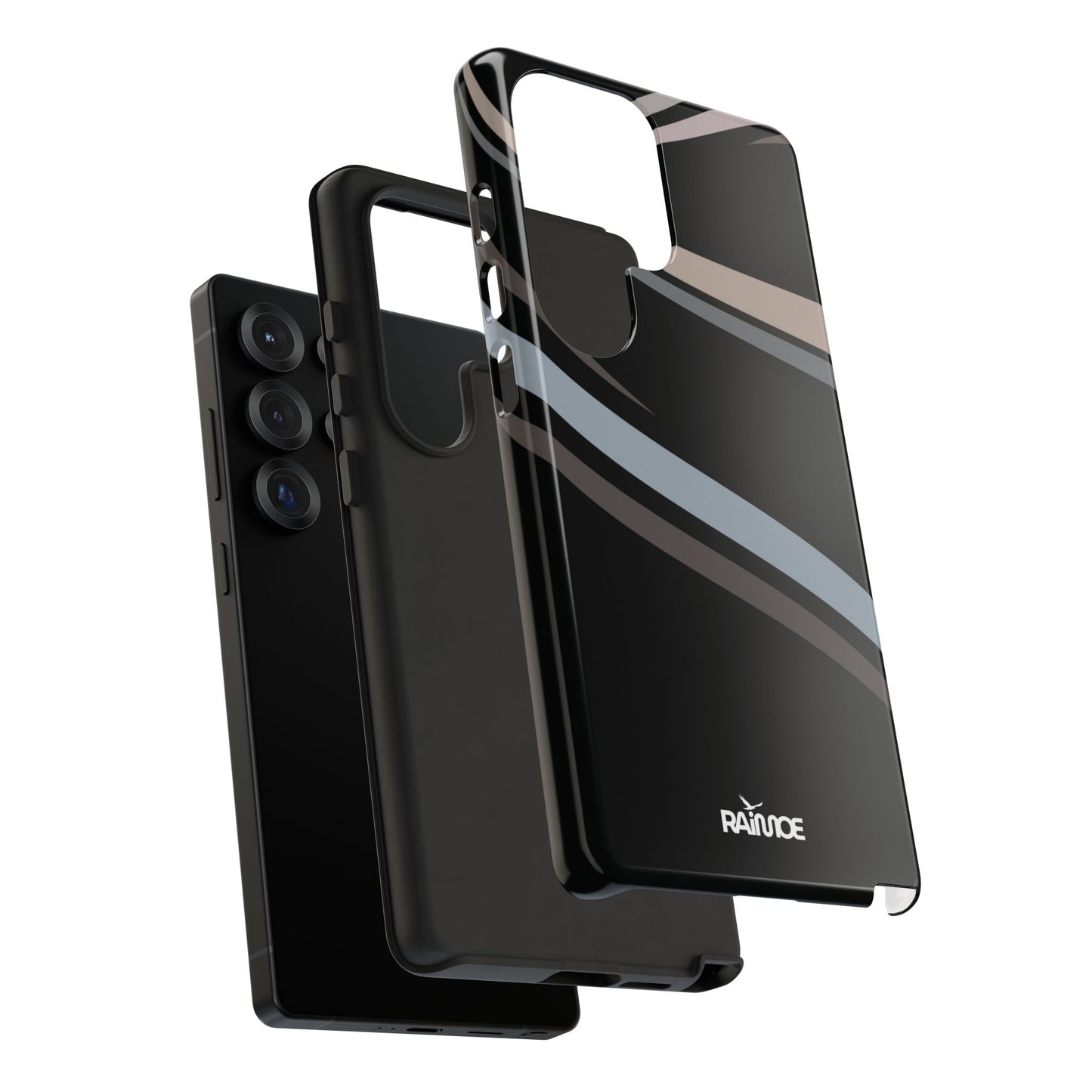Funda rígida brillante para Samsung Galaxy con líneas onduladas