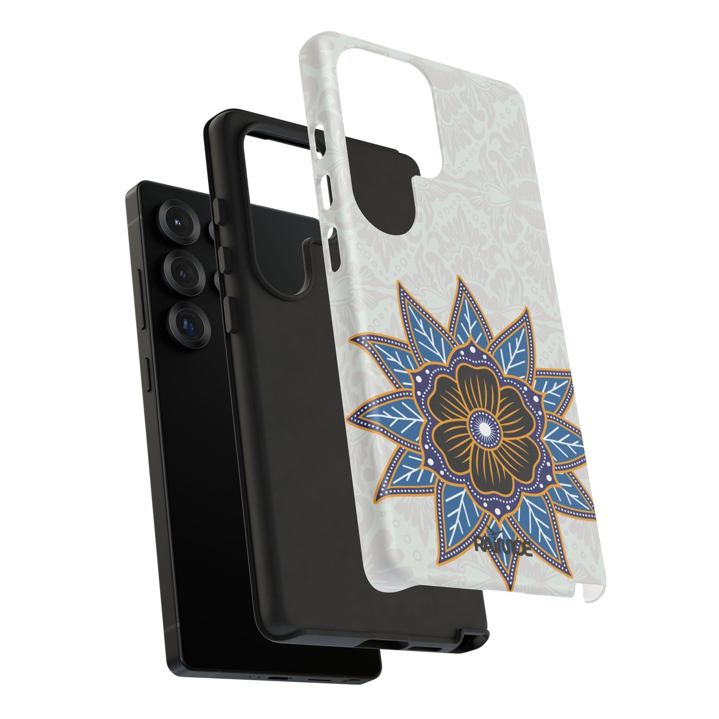 Funda resistente Blue Bloom para Samsung Galaxy (mate)