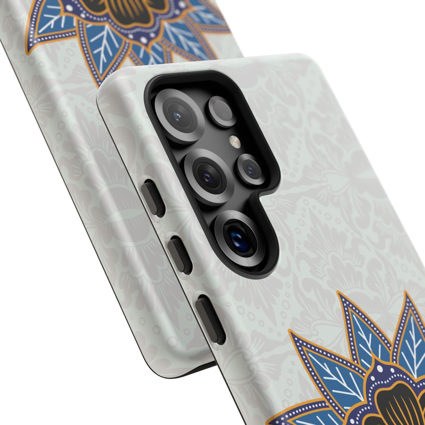 Funda resistente Blue Bloom para Samsung Galaxy (mate)