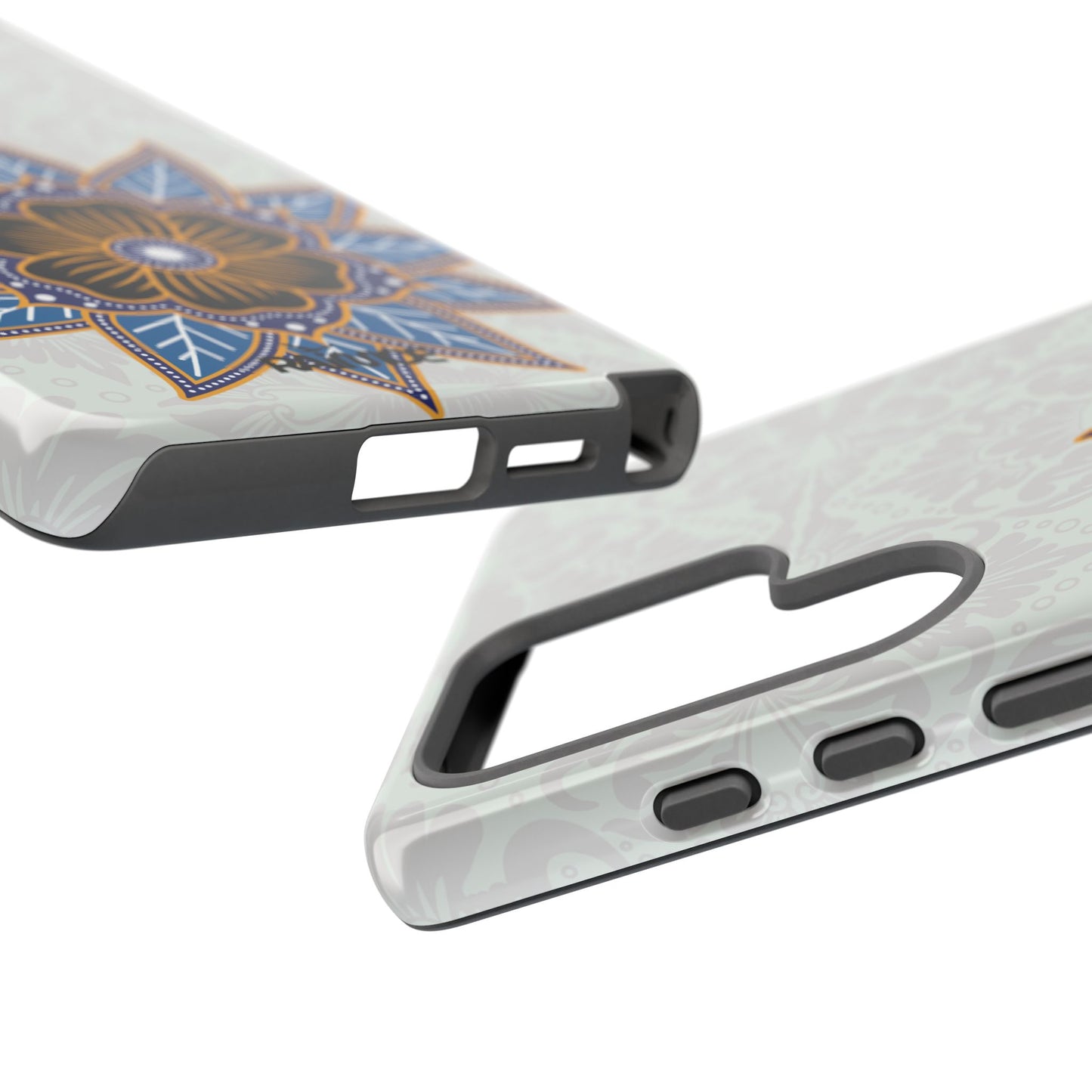 Blue Bloom - Funda resistente para Samsung Galaxy (brillante)