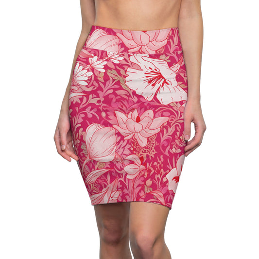 Pink Goddess Women's Pencil Skirt
