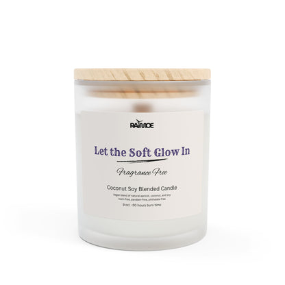 Frosted Glass Candle, 11 oz