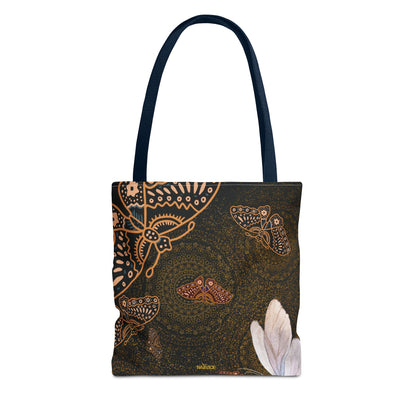 Bolsa de mano con mariposas en espiral