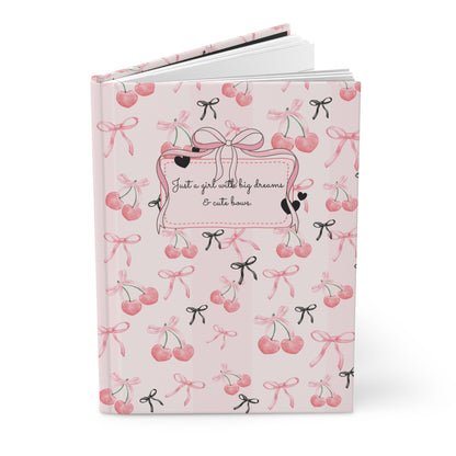 Cute Cherry Dreams Hardcover Journal (5.75" x 8")