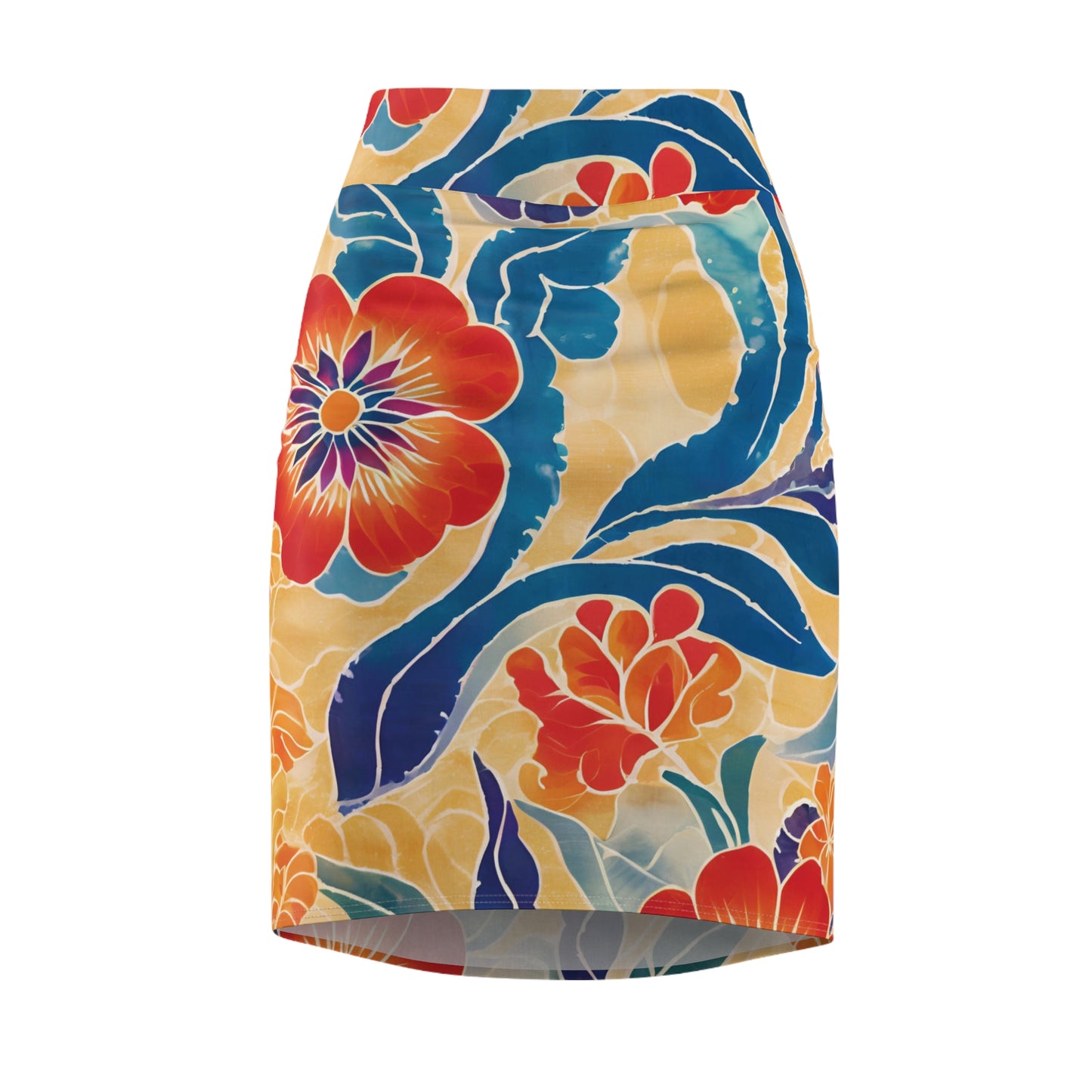 Yellow Beauty Women's Pencil Skirt