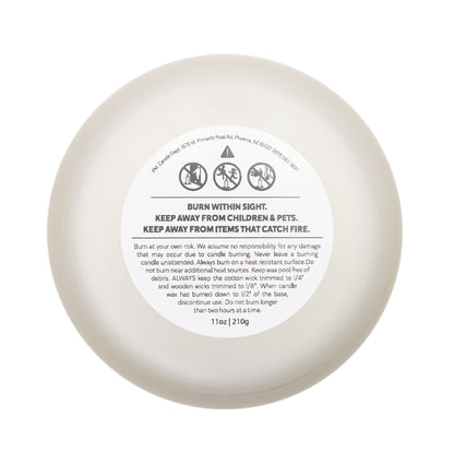 Frosted Glass Candle, 11 oz