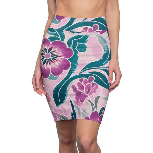 Purple Beauty Women's Pencil Skirt