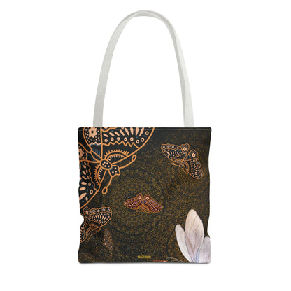 Bolsa de mano con mariposas en espiral