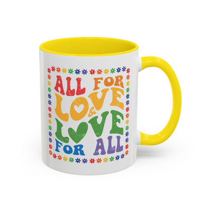 Colorful Love Quote Coffee Mug