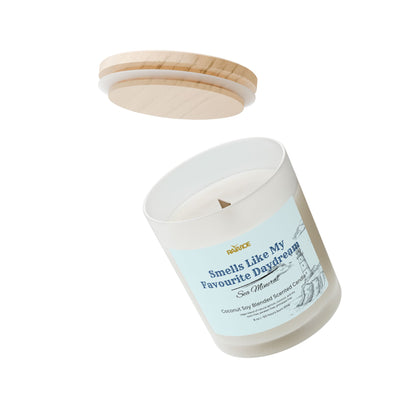 Frosted Glass Candle, 11 oz