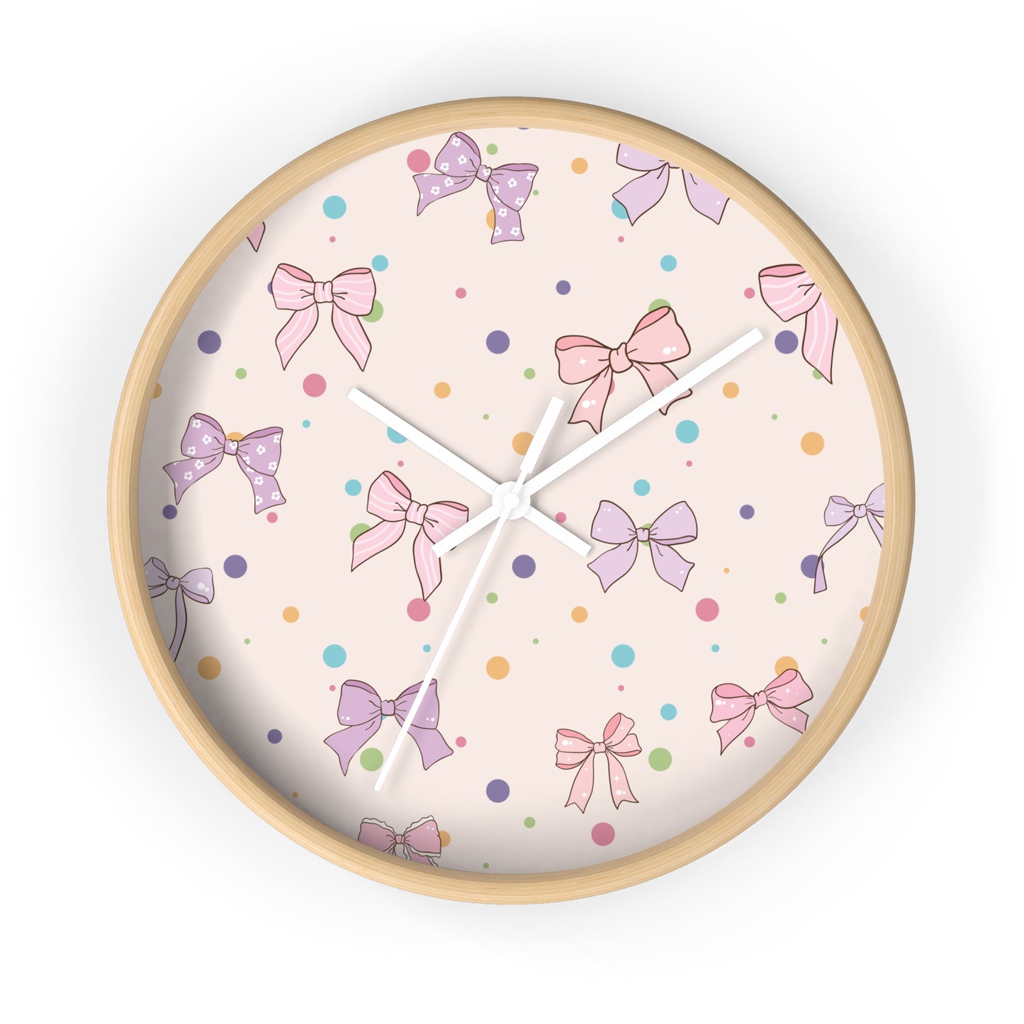 Playful Bow Wall Clock