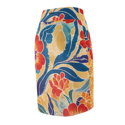 Yellow Beauty Women's Pencil Skirt