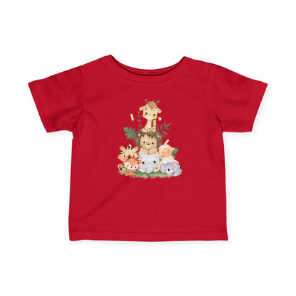 サファリアニマルベビーTシャツ