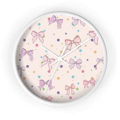 Playful Bow Wall Clock