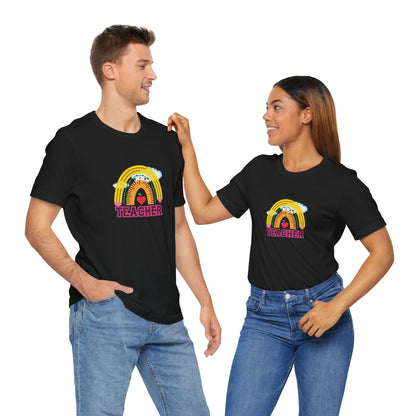 Rainbow Pencil Teacher Graphic T- Shirt