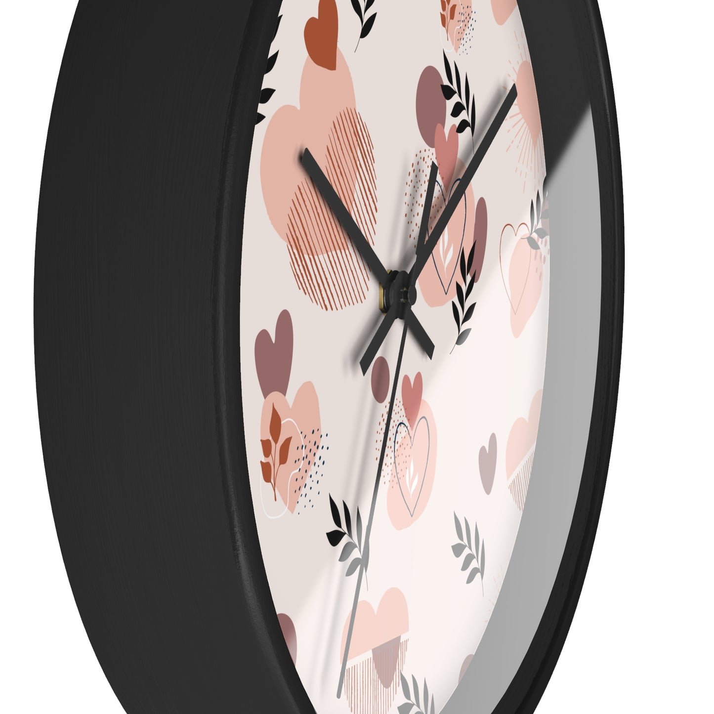 Romantic Heart Pattern Wall Clock