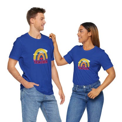 Rainbow Pencil Teacher Graphic T- Shirt