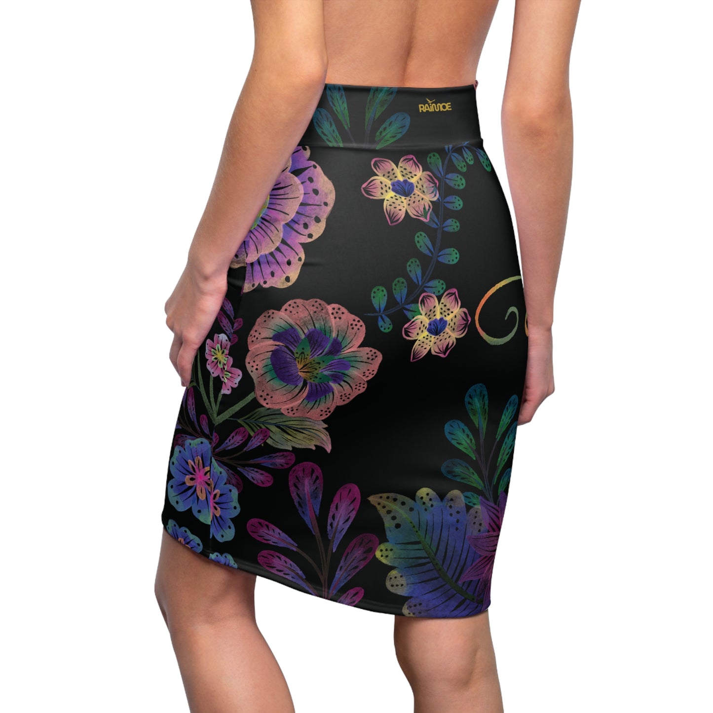 Pink Lumina Women's Pencil Skirt