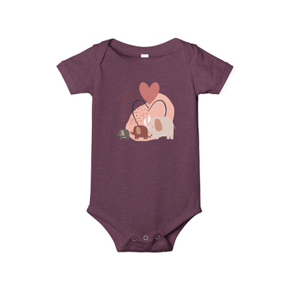 Love Elephants Short-Sleeve Bodysuit