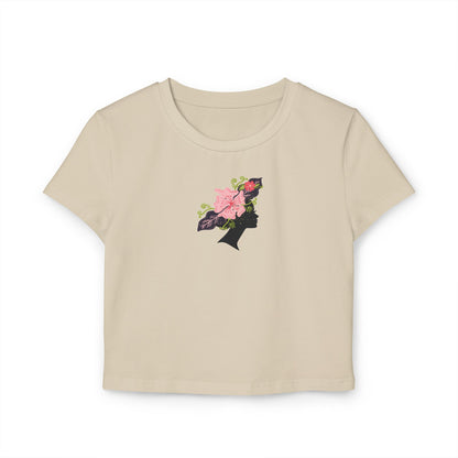 Batik Floral Woman Silhouette T-Shirt