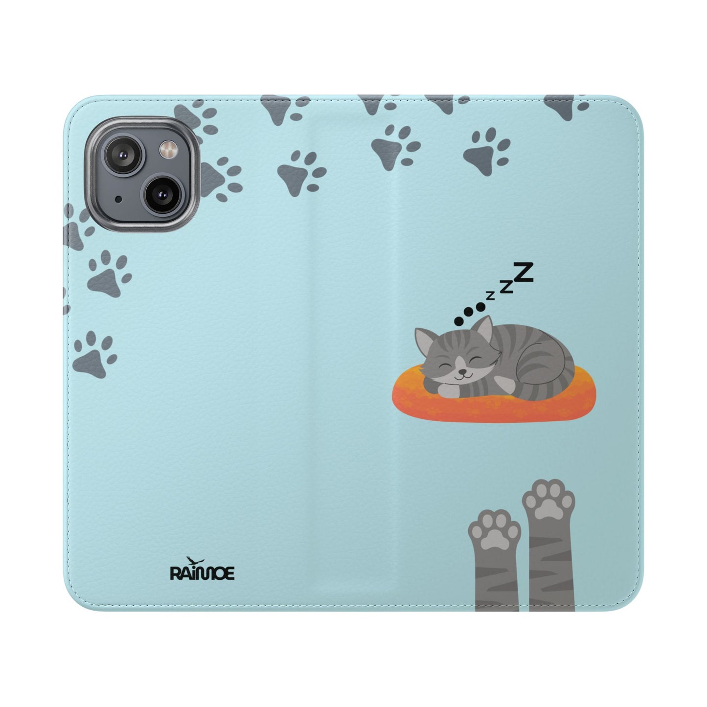 Snoozy Kitty - Funda con tapa para iPhone