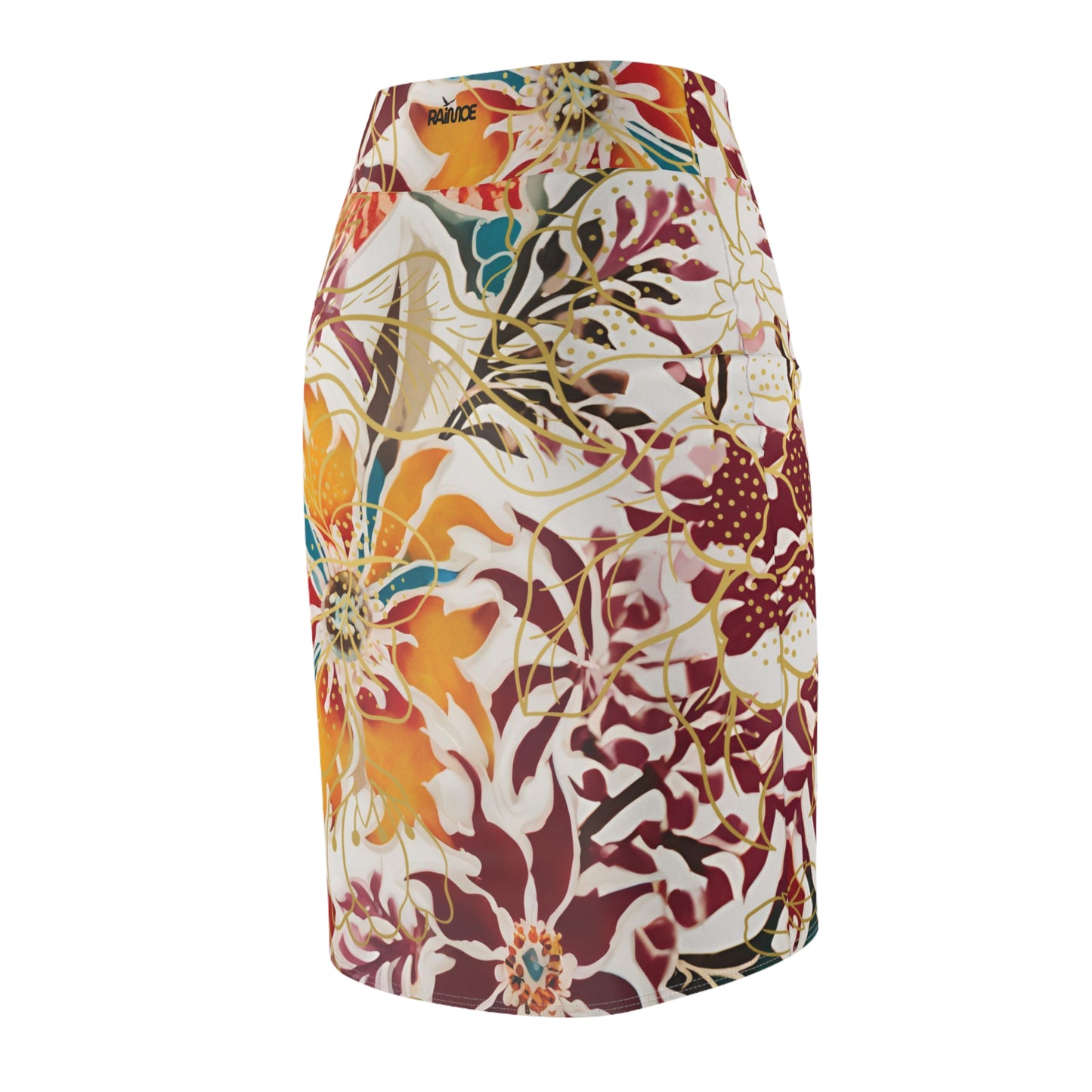 Auburn Floral Women's Pencil Skirt