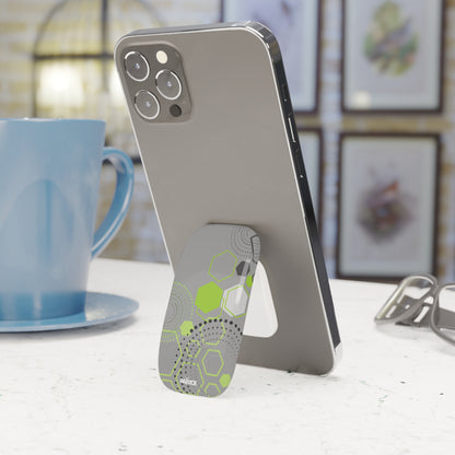 Agarre de clic para teléfono hexagonal gris claro