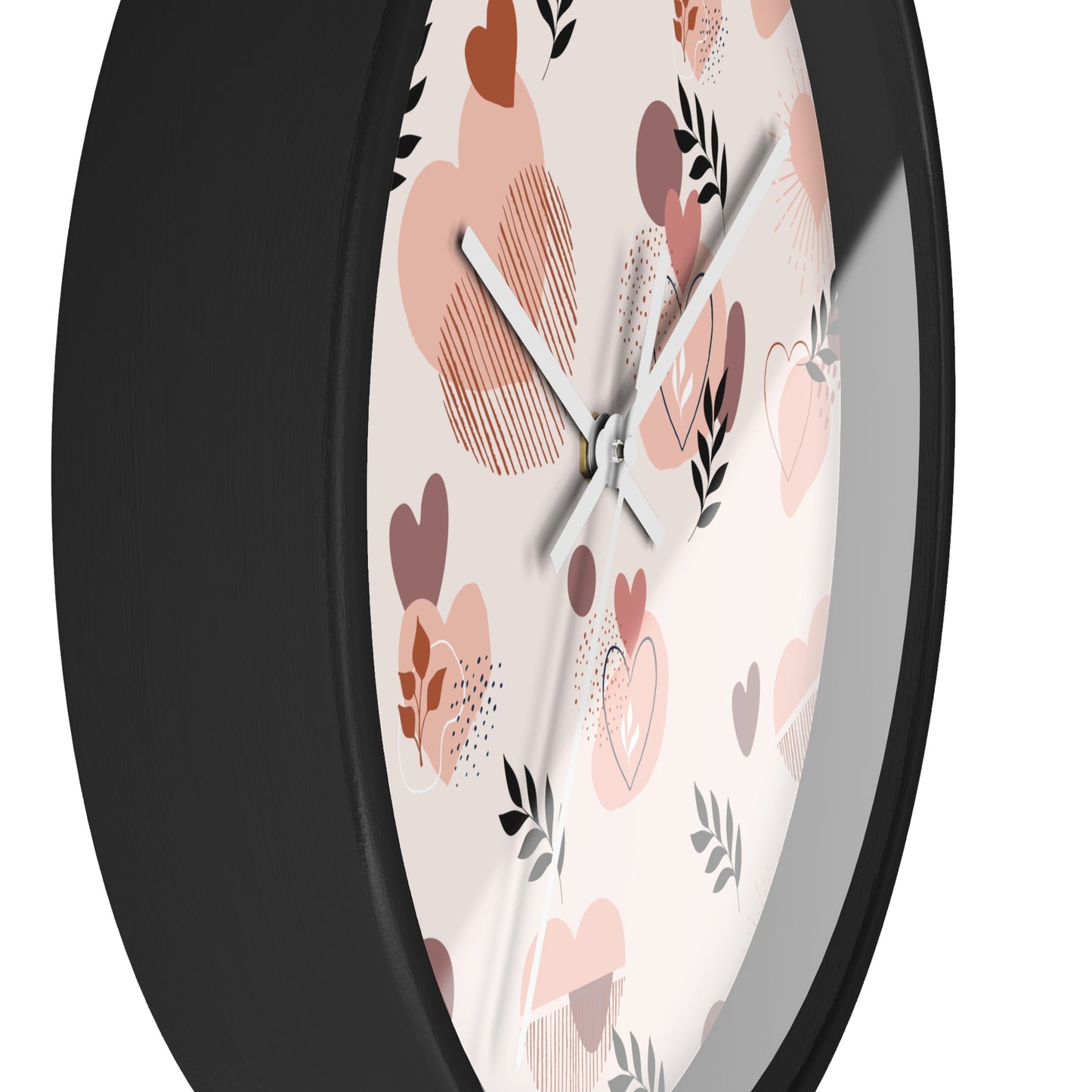 Romantic Heart Pattern Wall Clock