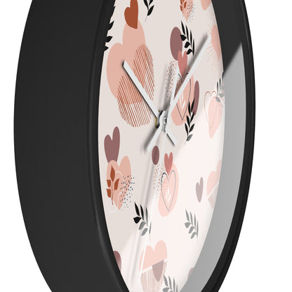 Romantic Heart Pattern Wall Clock