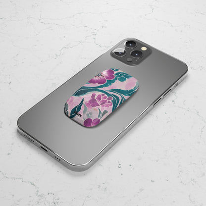 Agarre de clic para teléfono Purple Beauty