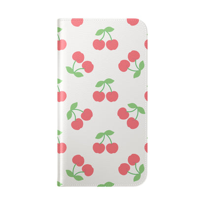 Funda con tapa para iPhone Red Cherry