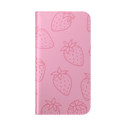 Fresa jugosa - Funda abatible para iPhone