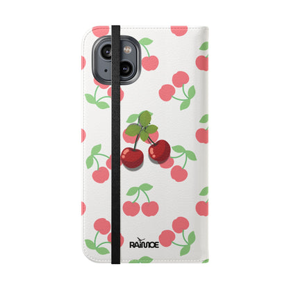 Funda con tapa para iPhone Red Cherry