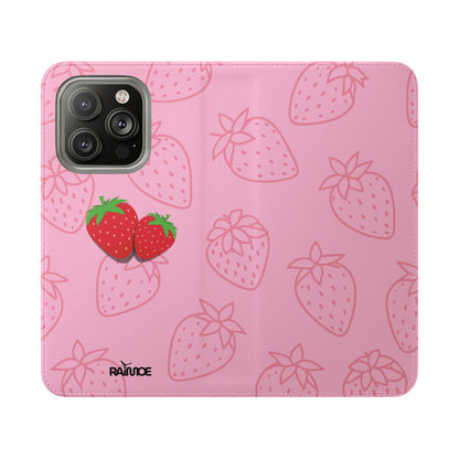 Fresa jugosa - Funda abatible para iPhone