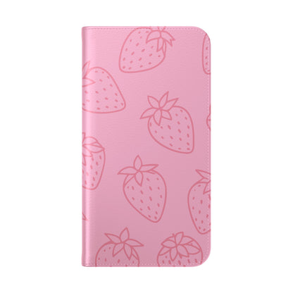 Fresa jugosa - Funda abatible para iPhone