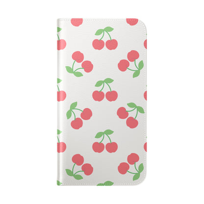 Funda con tapa para iPhone Red Cherry