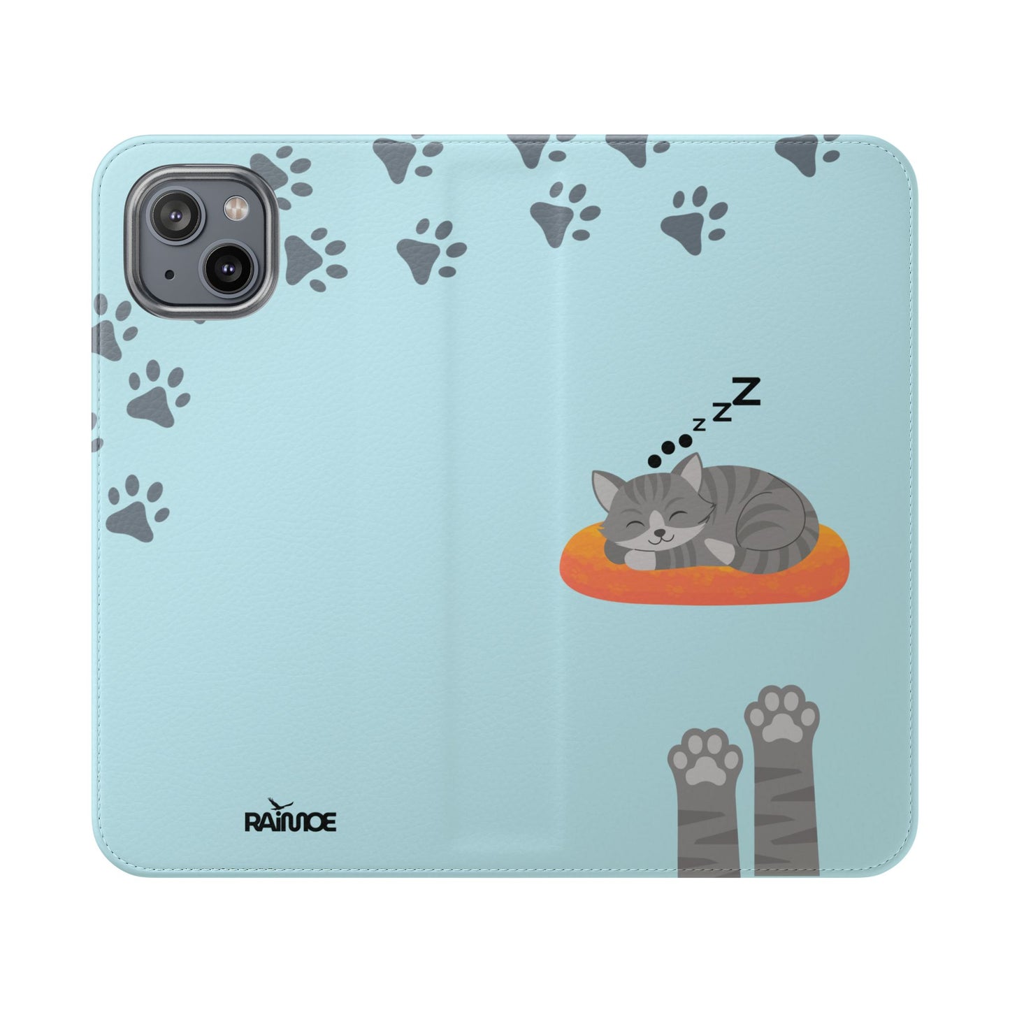Snoozy Kitty - Funda con tapa para iPhone
