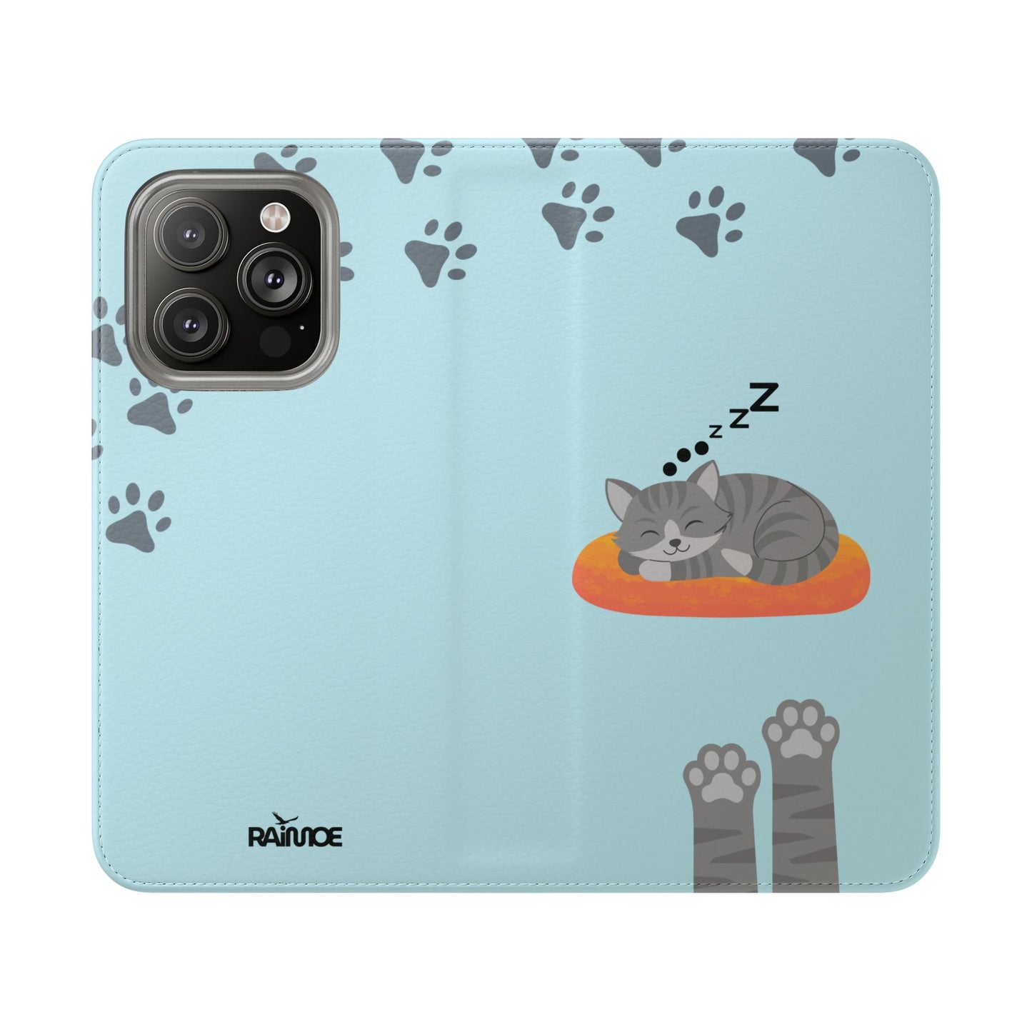 Snoozy Kitty - Funda con tapa para iPhone