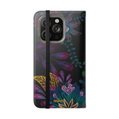 Funda con tapa para iPhone Lumina púrpura