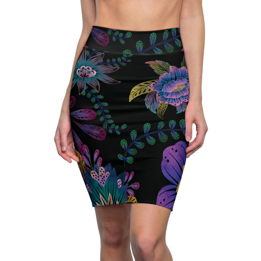 Purple Lumina Women's Pencil Skirt