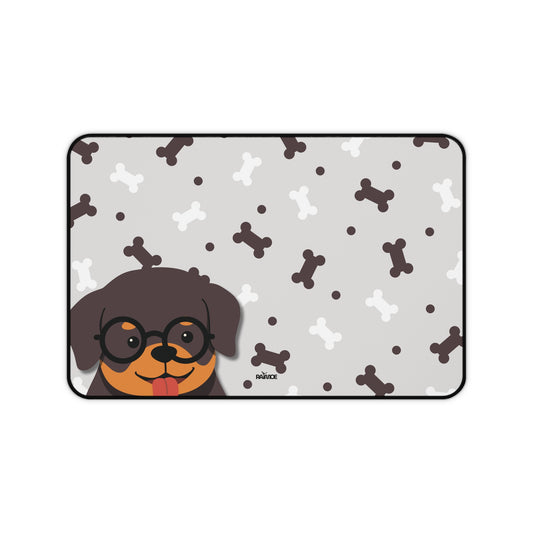 Glasses Dog Desk Mat