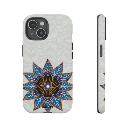 Blue Bloom - Funda resistente para iPhone (mate)