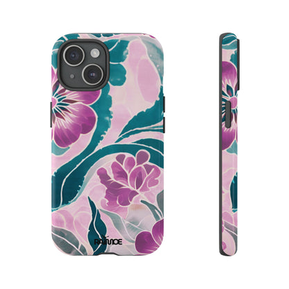 パープルビューティー - iPhone タフケース (光沢)